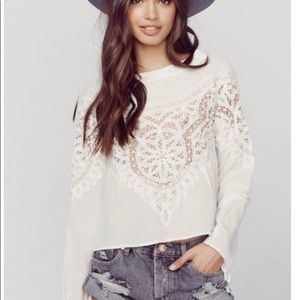 For Love and Lemons Santa Cruz Silk Top